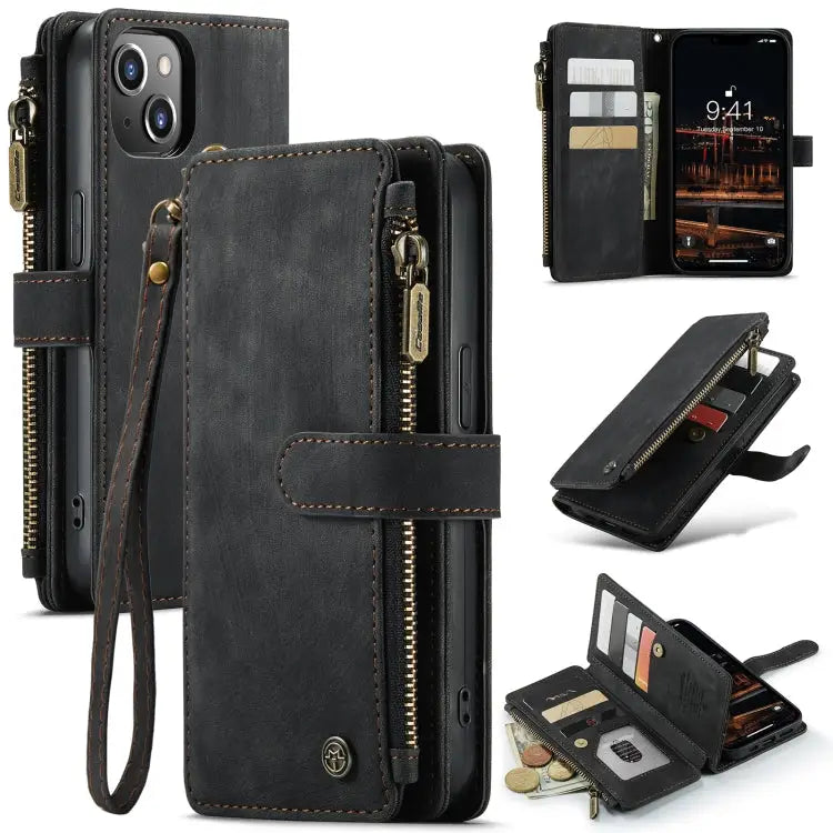 CaseMe C30 Multifunctional Phone Leather Case For iPhone 14 For iPhone 14 Plus For iPhone 14 Pro For iPhone 14 Pro Max
