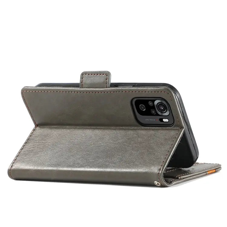CaseNeo Business Splicing Dual Magnetic Buckle Horizontal Flip PU Leather Case with Holder & Card Slots & Wallet