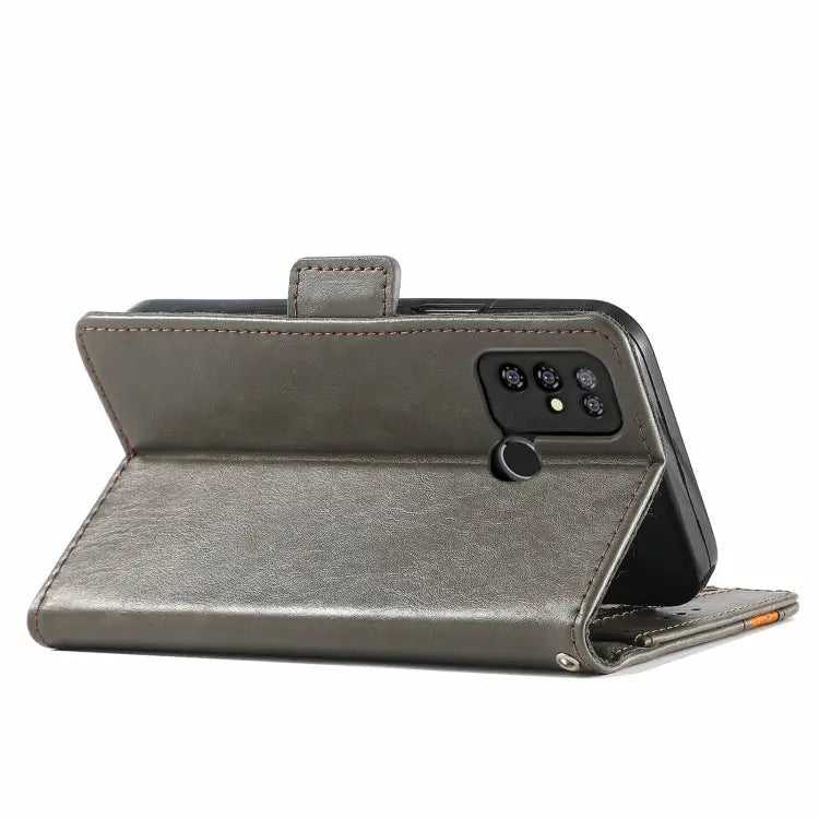 CaseNeo Business Splicing Dual Magnetic Buckle Horizontal Flip PU Leather Case with Holder & Card Slots & Wallet