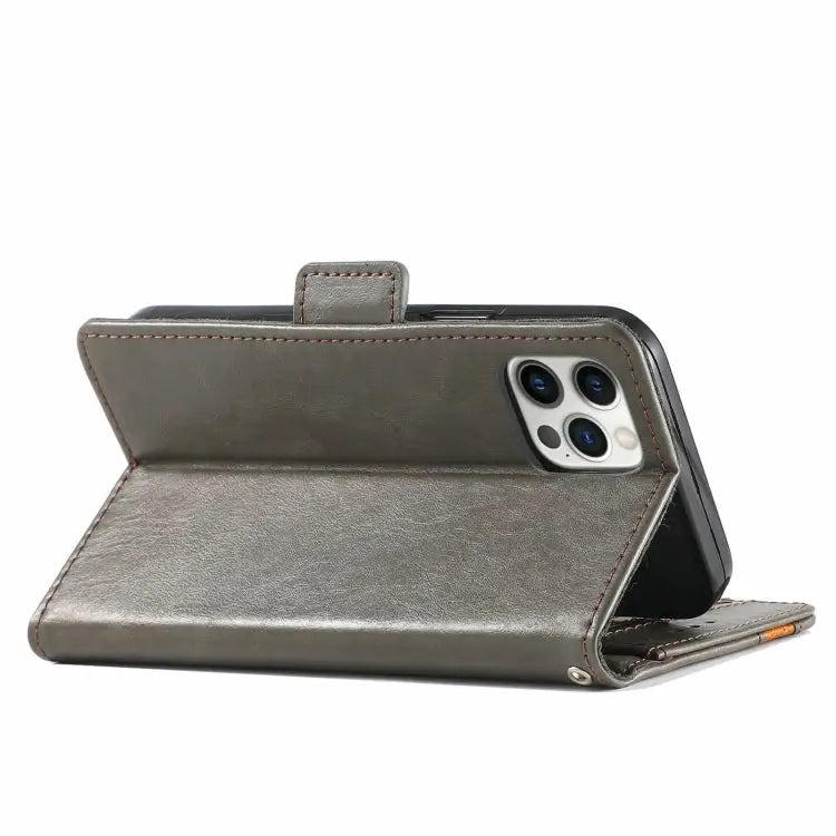 CaseNeo Business Splicing Dual Magnetic Buckle Horizontal Flip PU Leather Case with Holder & Card Slots & Wallet