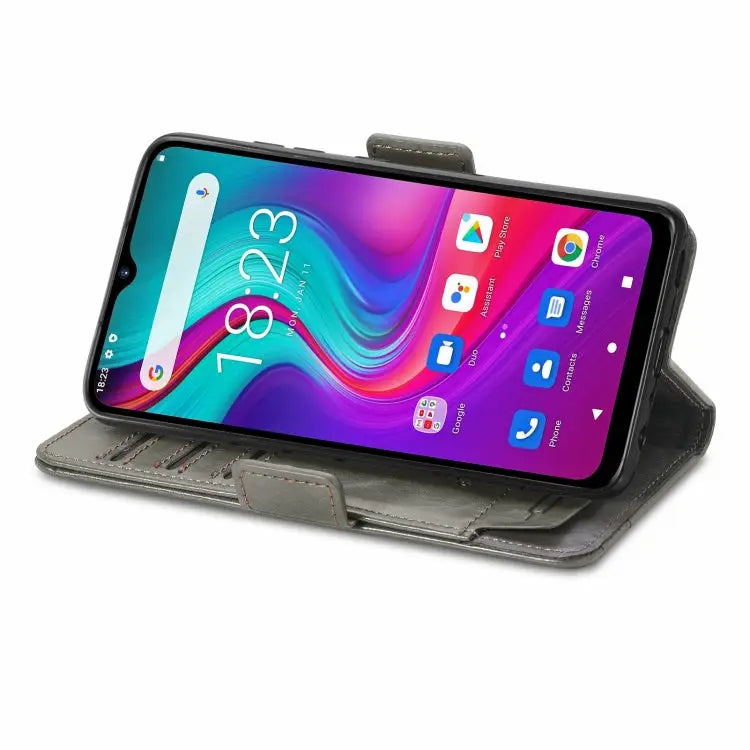 CaseNeo Business Splicing Dual Magnetic Buckle Horizontal Flip PU Leather Case with Holder & Card Slots & Wallet