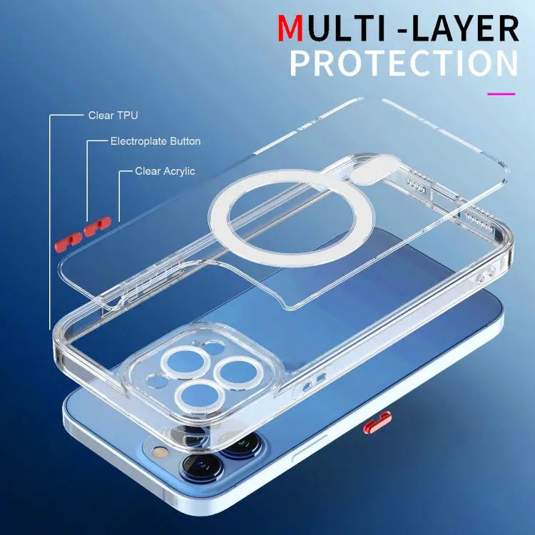 Cat-eye TPU + Acrylic Magsafe Phone Case For iPhone 12 Pro For iPhone 12 Pro Max For iPhone 11 For iPhone 11 Pro Max