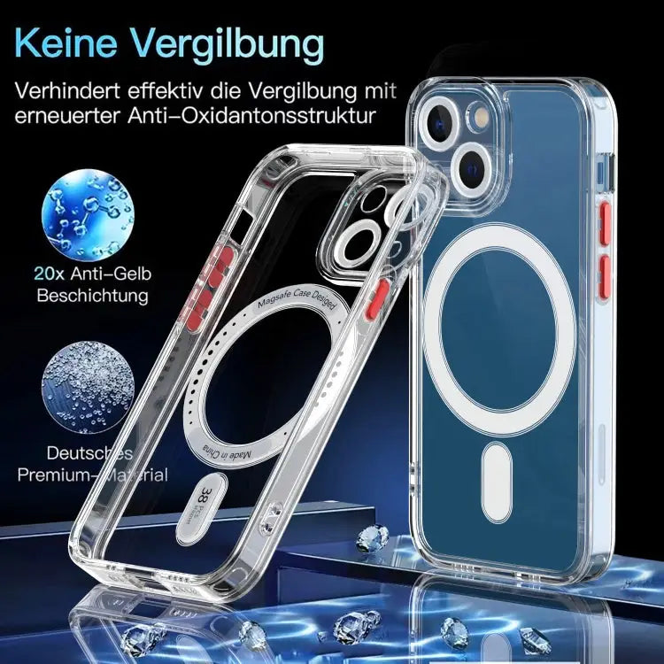 Cat-eye TPU + Acrylic Magsafe Phone Case For iPhone 13 mini For iPhone 13 For iPhone 13 Pro For iPhone 13 Pro Max