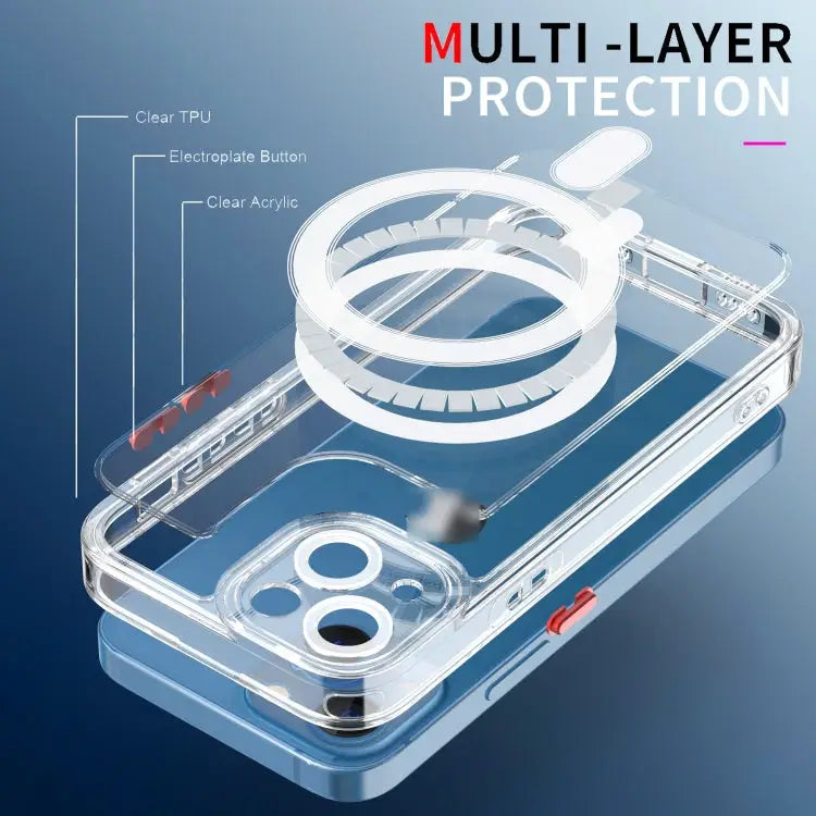 Cat-eye TPU + Acrylic Magsafe Phone Case For iPhone 13 mini For iPhone 13 For iPhone 13 Pro For iPhone 13 Pro Max
