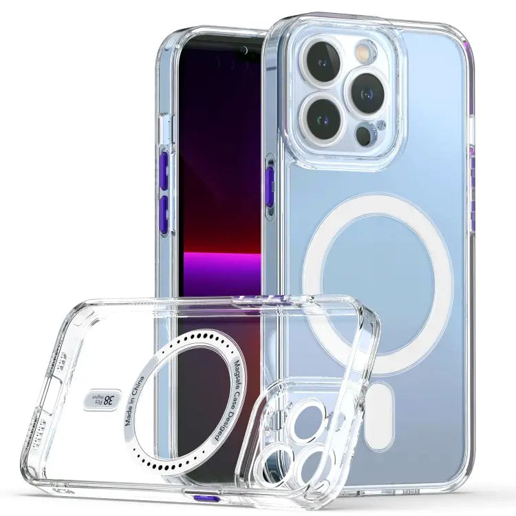 Cat-eye TPU + Acrylic Magsafe Phone Case For iPhone 13 mini For iPhone 13 For iPhone 13 Pro For iPhone 13 Pro Max