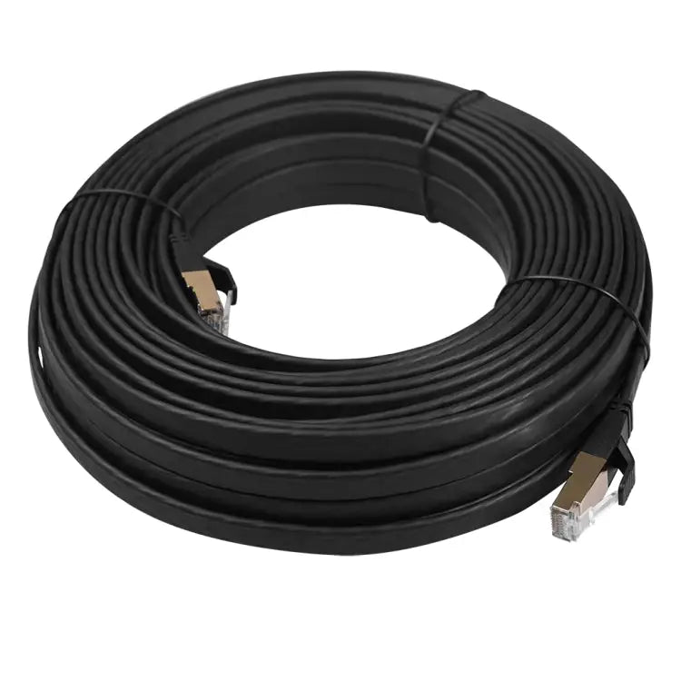 CAT8-2 Double Shielded CAT8 Flat Network LAN Cable Length: 15m 15m - 15m