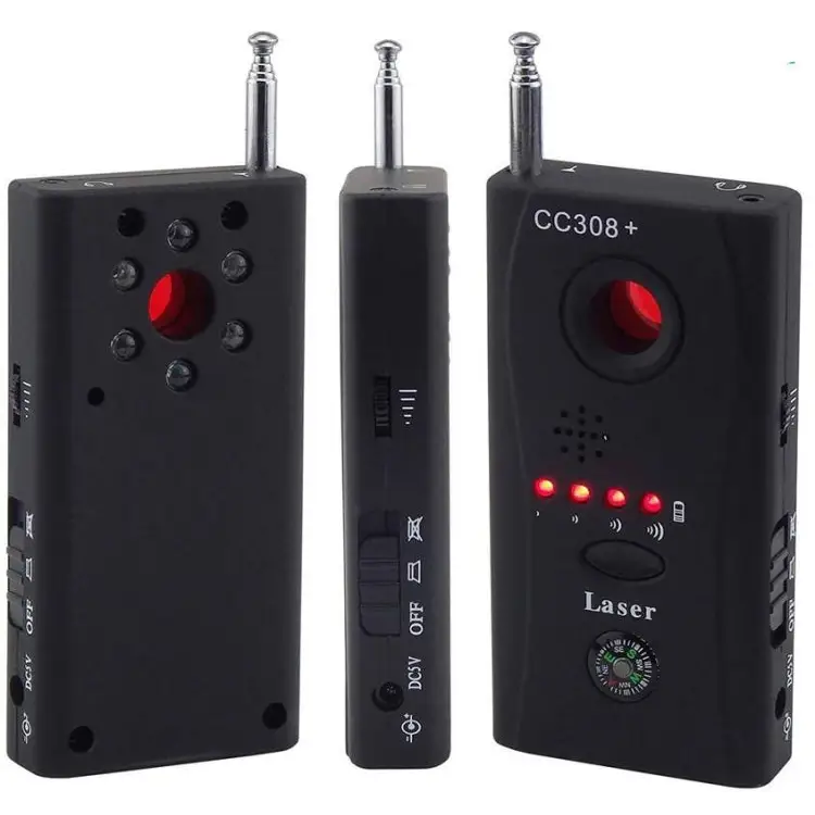 CC308 Full Range Camera Laser Detector Mini Wireless Camera Signal GSM Device Finder