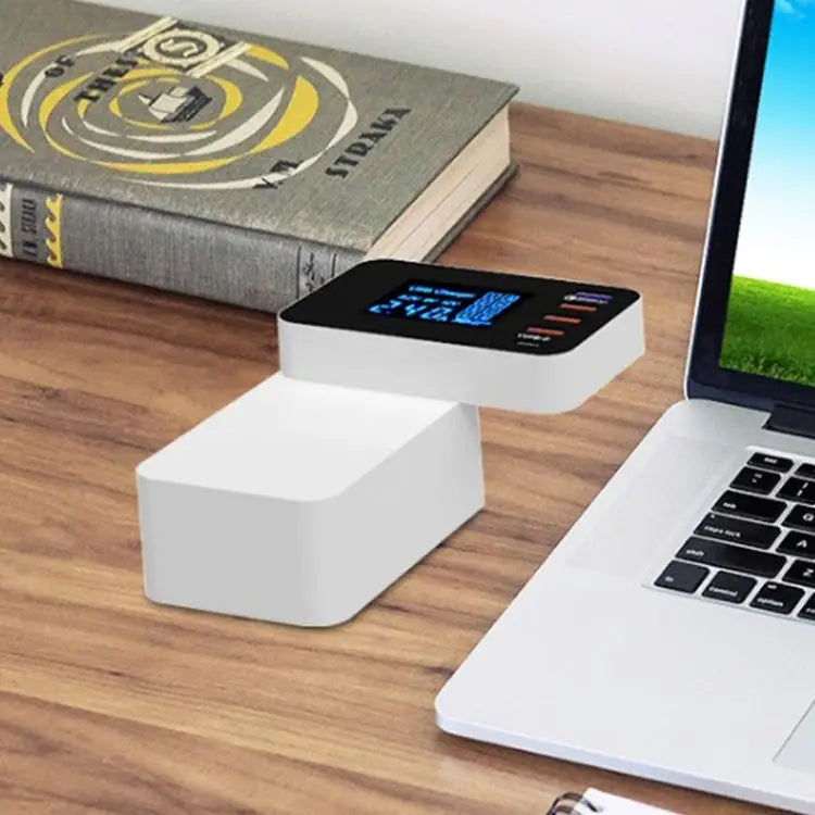 CDA33Q 40W QC 3.0 USB + 3 USB Ports + USB-C / Type-C Ports Multi-function Charger with LED Display AU Plug - AU Plug