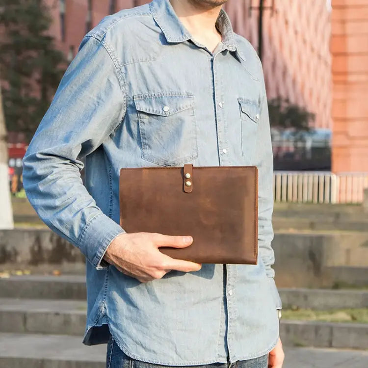 CF2002 For iPad Pro 10.5 inch Retro Crazy Horse Texture Buckle Multifunctional Tablet PC Protective Leather Case