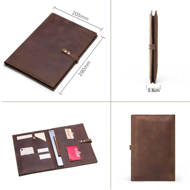 CF2002 For iPad Pro 10.5 inch Retro Crazy Horse Texture Buckle Multifunctional Tablet PC Protective Leather Case