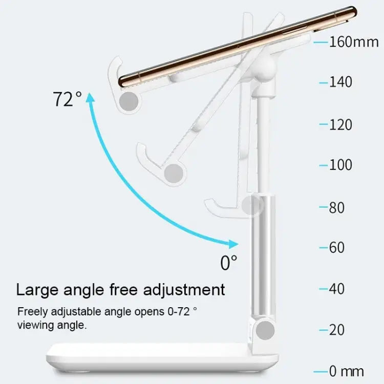 CH002 Universal Portable Foldable Mobile Phone Tablet Desktop Holder Bracket with Mirror