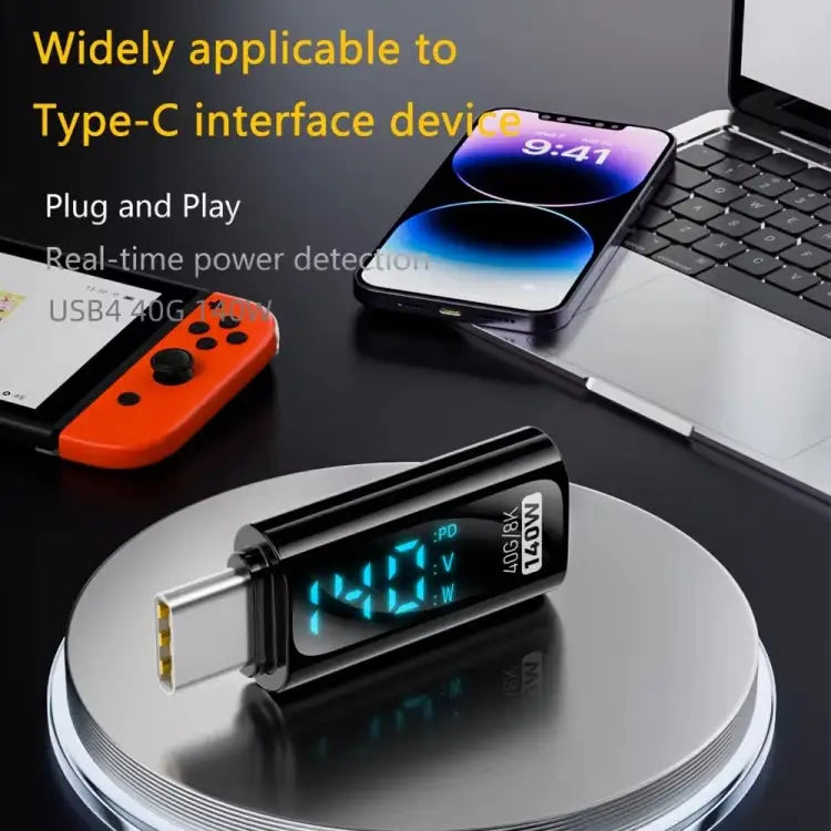 Charging Adapter with Digital Display 8 Pin Male to Type-C Female 35W Type-C Male to 8 Pin Female 35W Type-C Male