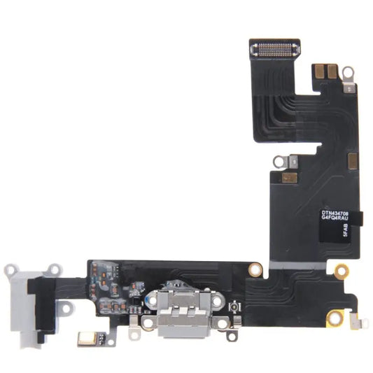 Charging Port Dock Connector Flex Cable for iPhone 6 Plus - For iPhone 6 Plus / Grey