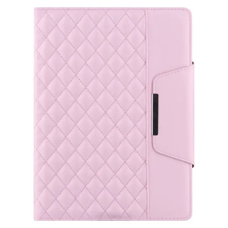 Checkered Pattern Horizontal Flip Leather Case with Holder & Card Slots & Hand Strap For iPad 10.2 (2021 / 2020 / 2019)