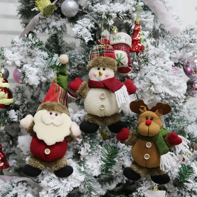 Christmas Decoration Gift Plush Doll Pendant Random Style Delivery Plush Doll - Plush Doll