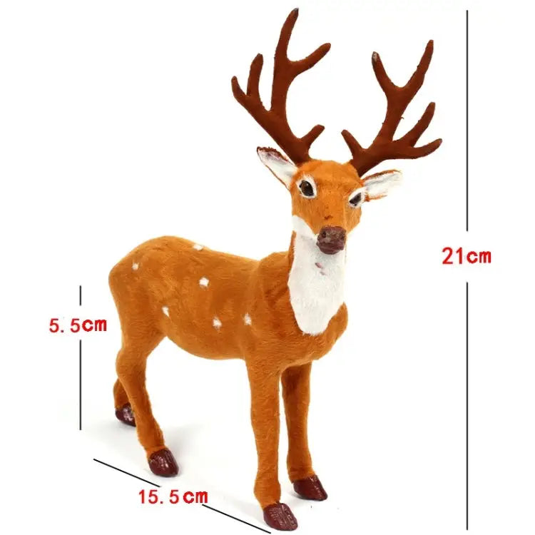 Christmas Simulation Deer Christmas Decoration Size: 21*15.5*5.5cm Size: 21*15.5*5.5cm - Size: 21*15.5*5.5cm