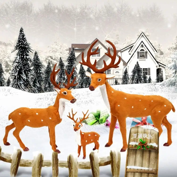 Christmas Simulation Deer Christmas Decoration Size: 21*15.5*5.5cm Size: 21*15.5*5.5cm - Size: 21*15.5*5.5cm