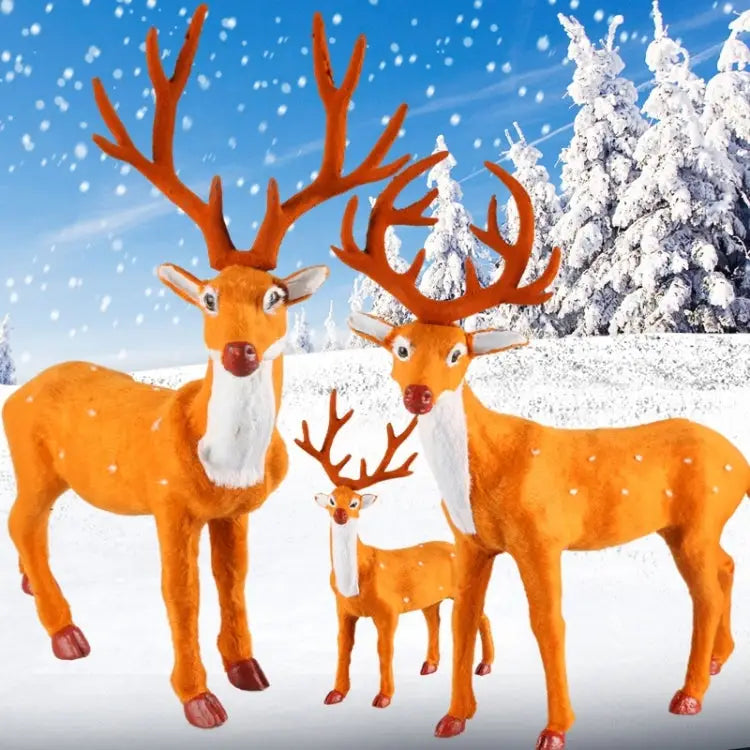 Christmas Simulation Deer Christmas Decoration Size: 21*15.5*5.5cm Size: 21*15.5*5.5cm - Size: 21*15.5*5.5cm