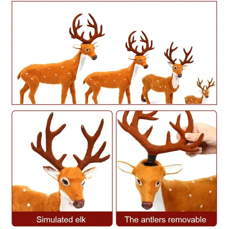 Christmas Simulation Deer Christmas Decoration Size: 21*15.5*5.5cm Size: 21*15.5*5.5cm - Size: 21*15.5*5.5cm