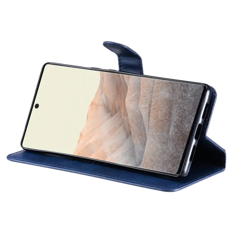 Classic Calf Texture PU + TPU Horizontal Flip Leather Case with Holder & Card Slots & Wallet For Google Pixel 6 Pro