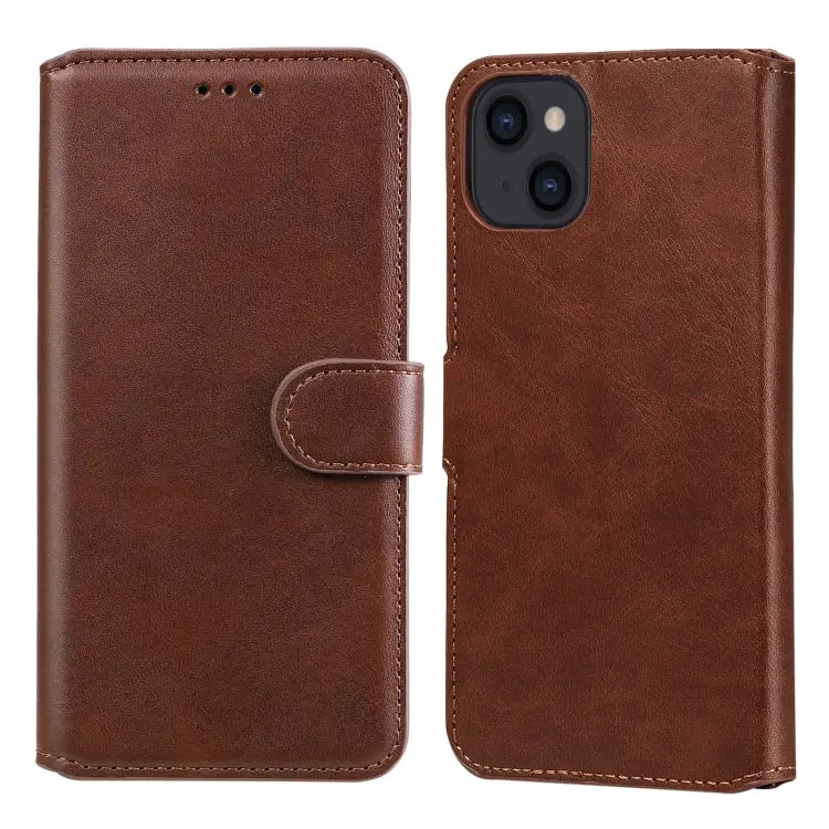Classic Calf Texture PU + TPU Horizontal Flip Leather Case with Holder & Card Slots & Wallet For iPhone 13 mini