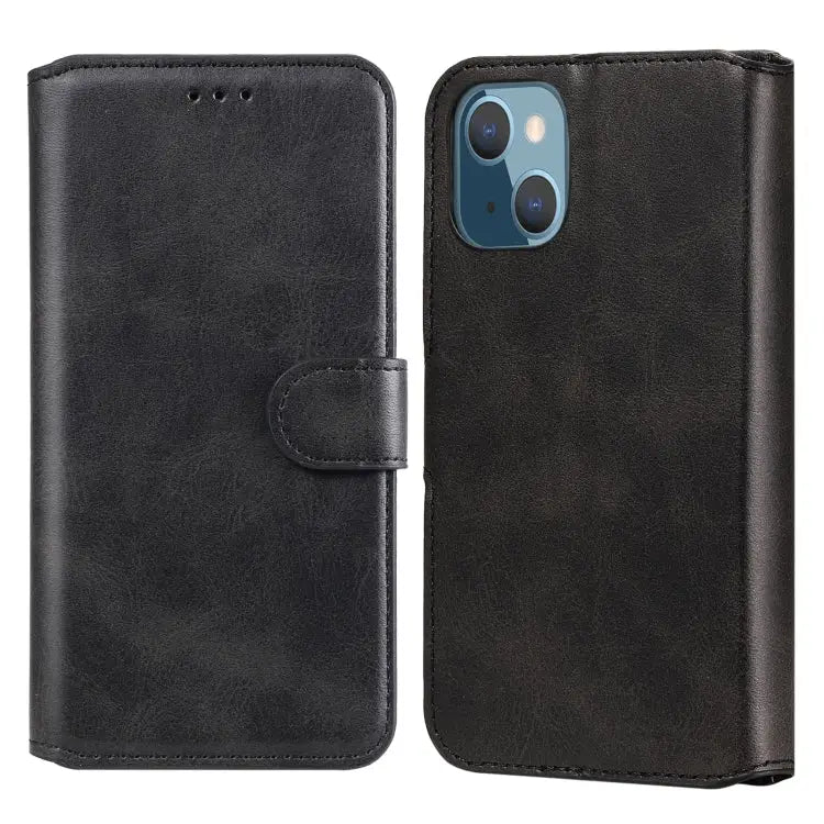 Classic Calf Texture PU + TPU Horizontal Flip Leather Case with Holder & Card Slots & Wallet For iPhone 13 mini