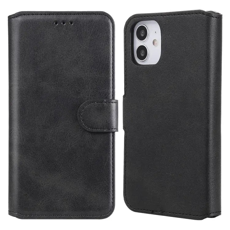 Classic Calf Texture PU + TPU Horizontal Flip Leather Case with Holder & Card Slots & Wallet For iPhone 12 mini