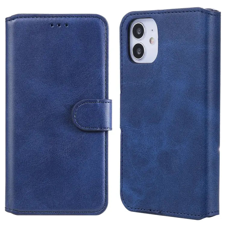 Classic Calf Texture PU + TPU Horizontal Flip Leather Case with Holder & Card Slots & Wallet For iPhone 12 mini
