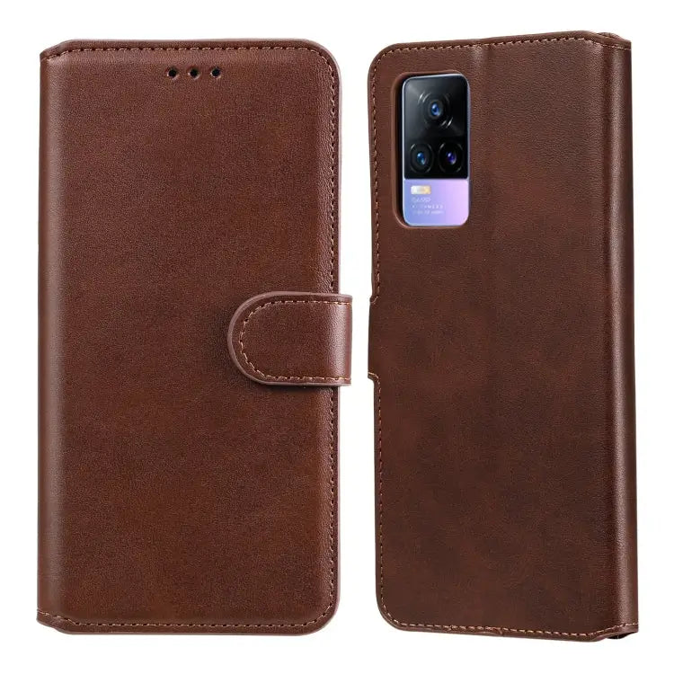 Classic Calf Texture PU + TPU Horizontal Flip Leather Case with Holder & Card Slots & Wallet For vivo V21 For vivo V21e