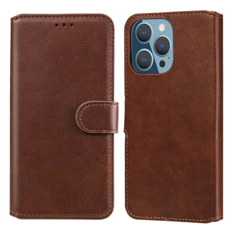 Classic Calf Texture PU + TPU Horizontal Flip Leather Case with Holder & Card Slots & Wallet For iPhone 13 mini