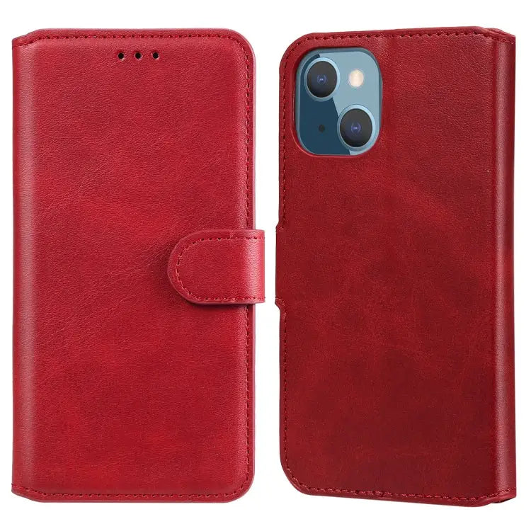 Classic Calf Texture PU + TPU Horizontal Flip Leather Case with Holder & Card Slots & Wallet For iPhone 13 mini