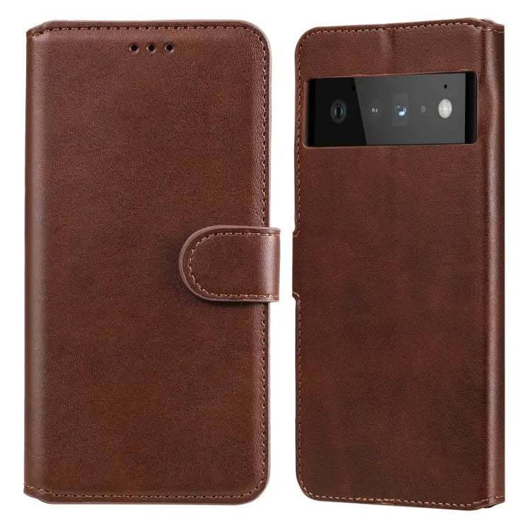Classic Calf Texture PU + TPU Horizontal Flip Leather Case with Holder & Card Slots & Wallet For Google Pixel 6 Pro