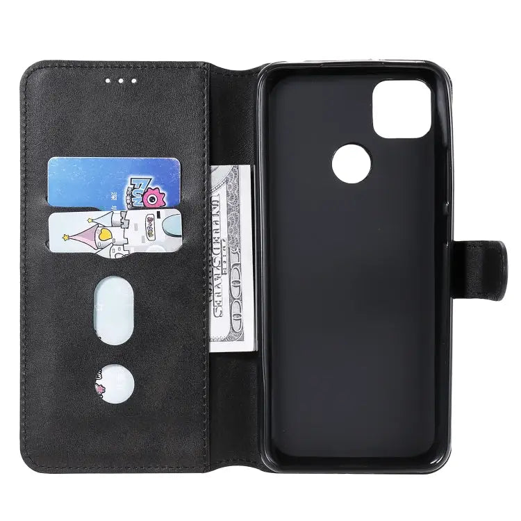Classic Calf Texture PU + TPU Horizontal Flip Leather Case with Holder & Card Slots & Wallet For Xiaomi Redmi 9C