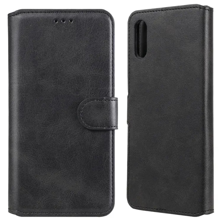 Classic Calf Texture PU + TPU Horizontal Flip Leather Case with Holder & Card Slots & Wallet For Xiaomi Redmi 9C