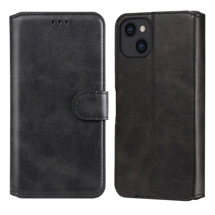 Classic Calf Texture PU + TPU Horizontal Flip Leather Case with Holder & Card Slots & Wallet For iPhone 13 mini