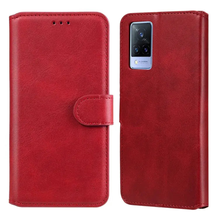 Classic Calf Texture PU + TPU Horizontal Flip Leather Case with Holder & Card Slots & Wallet For vivo V21 For vivo V21e