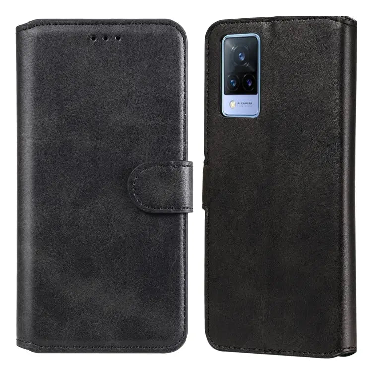 Classic Calf Texture PU + TPU Horizontal Flip Leather Case with Holder & Card Slots & Wallet For vivo V21 For vivo V21e