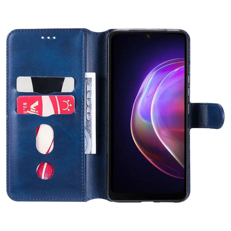 Classic Calf Texture PU + TPU Horizontal Flip Leather Case with Holder & Card Slots & Wallet For vivo V21 For vivo V21e