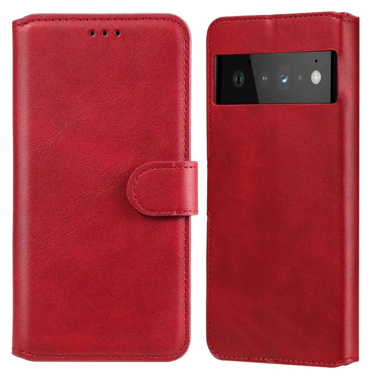 Classic Calf Texture PU + TPU Horizontal Flip Leather Case with Holder & Card Slots & Wallet For Google Pixel 6 Pro