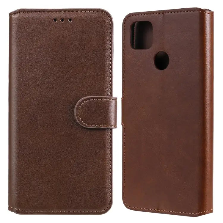 Classic Calf Texture PU + TPU Horizontal Flip Leather Case with Holder & Card Slots & Wallet For Xiaomi Redmi 9C