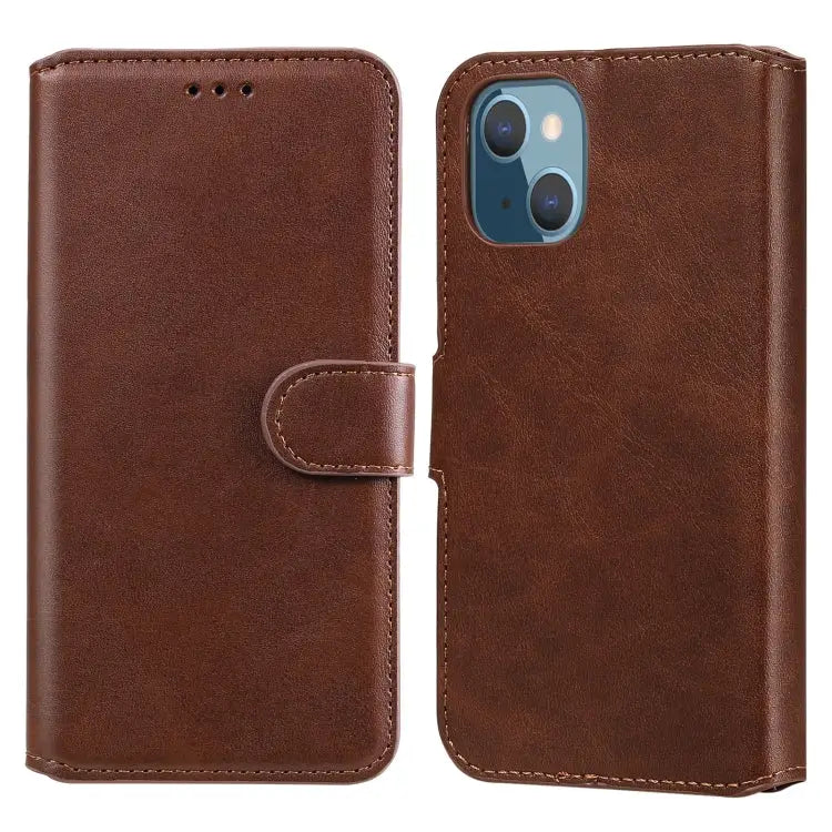 Classic Calf Texture PU + TPU Horizontal Flip Leather Case with Holder & Card Slots & Wallet For iPhone 13 mini