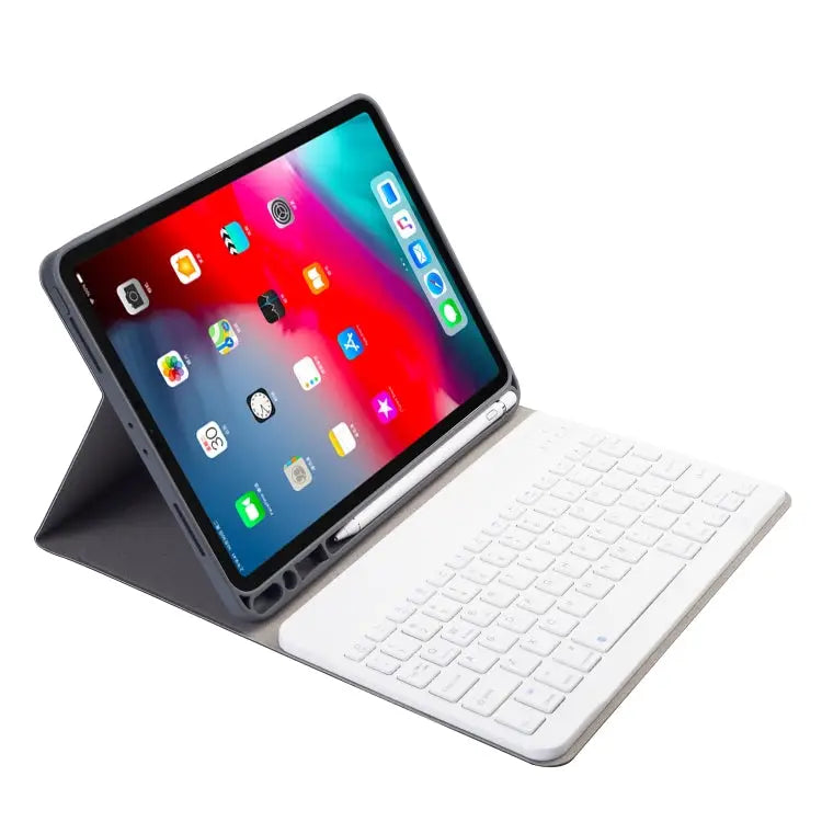 Cloth Texture Detachable Magnetic Bluetooth Keyboard Horizontal Flip Leather Case for iPad Pro 11 2020 / 2018