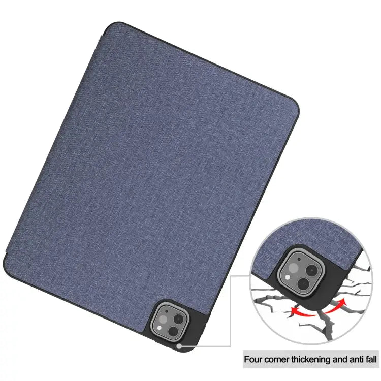 Cloth Texture TPU Horizontal Flip Leather Case with Pen Slot & Holder For iPad Pro 11 inch 2021 / 2020 / 2018 - Apple