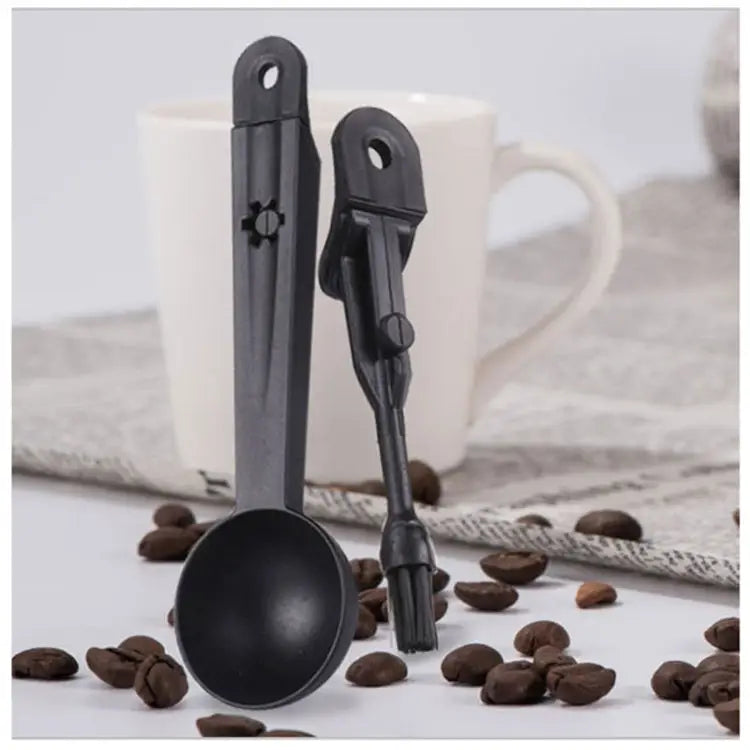 Coffee Machine Cleaning Brush Tool with Measure Scoop Spoon Coffee Machine Cleaning Tool - Coffee Machine Cleaning Tool