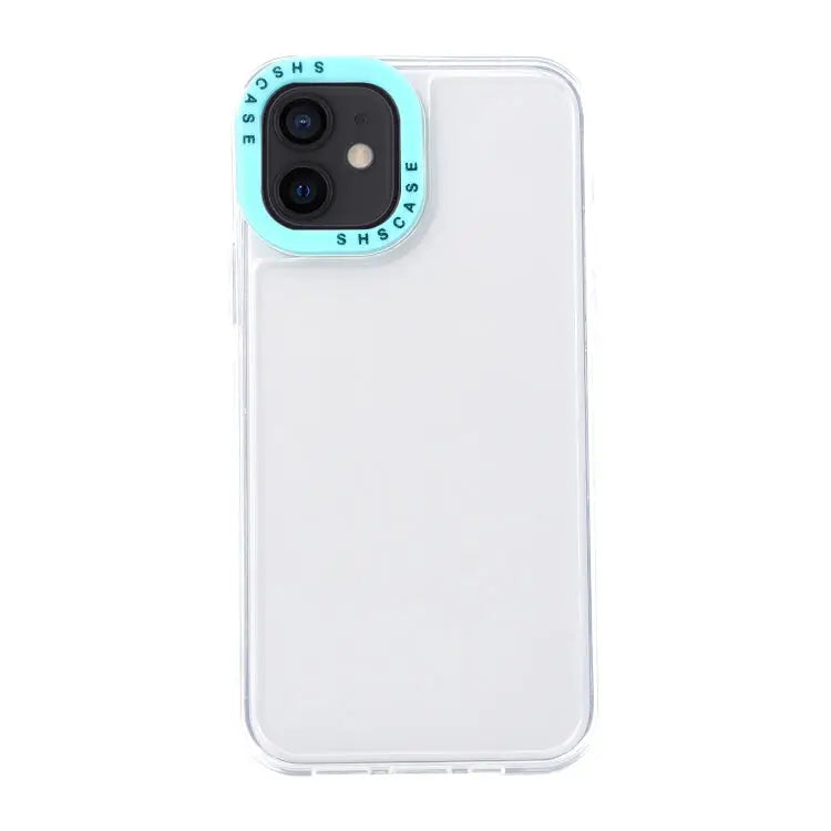 Color Contrast Lens Frame Transparent TPU Phone Case For iPhone 12 For iPhone 12 Pro Max - For iPhone 12 / Transparent