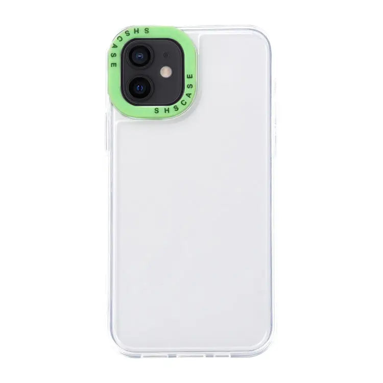 Color Contrast Lens Frame Transparent TPU Phone Case For iPhone 12 For iPhone 12 Pro Max - For iPhone 12 / Transparent