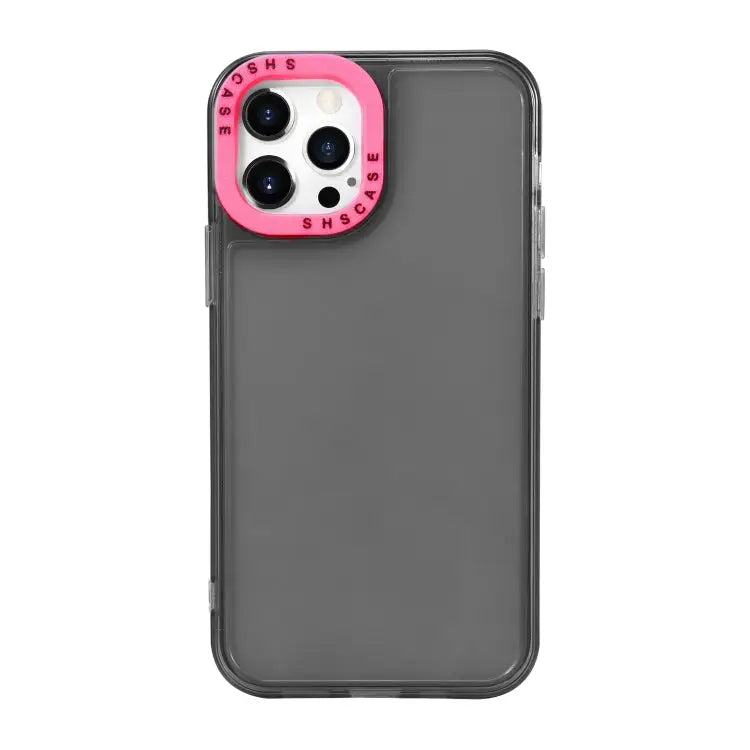 Color Contrast Lens Frame Transparent TPU Phone Case For iPhone 12 For iPhone 12 Pro Max - For iPhone 12 Pro Max
