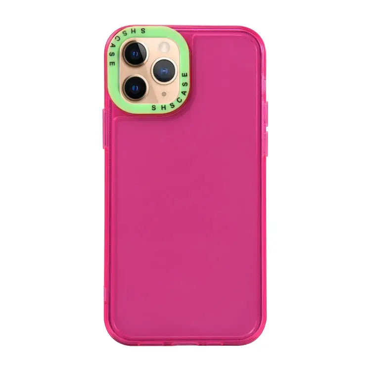 Color Contrast Lens Frame Transparent TPU Phone Case For iPhone 12 Pro For iPhone 11 Pro Max - For iPhone 11 Pro Max