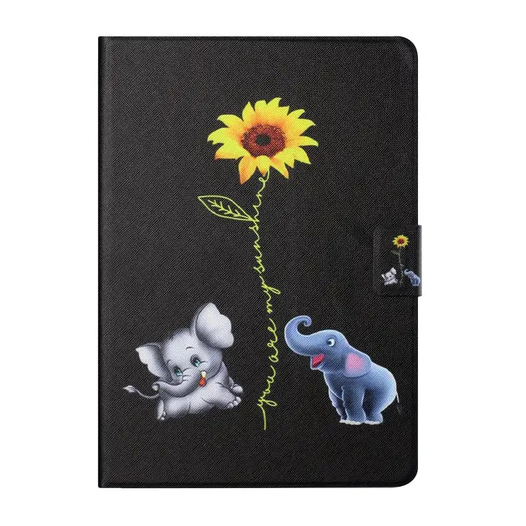 Colored Drawing Horizontal Flip Leather Case with Holder & Card Slots & Sleep / Wake-up Function For iPad Mini