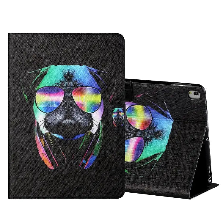 Colored Drawing Horizontal Flip Leather Case with Holder & Card Slots & Sleep / Wake-up Function For iPad Mini